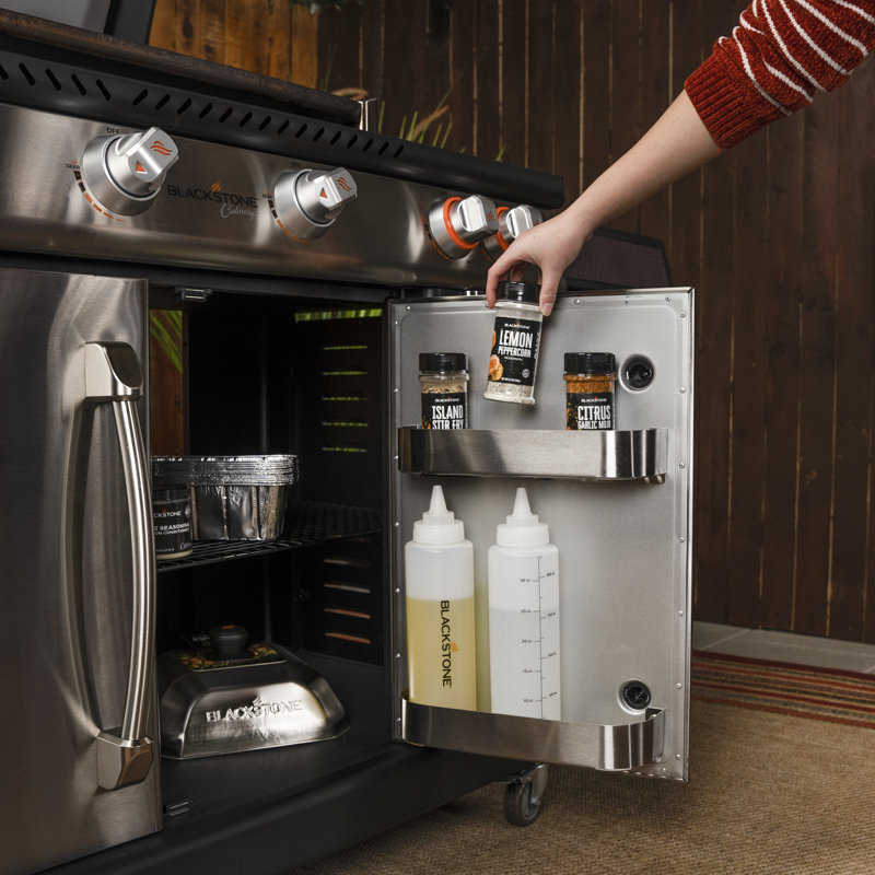 Blackstone 3 Burner Countertop Liquid Propane 48000 BTU Gas Grill